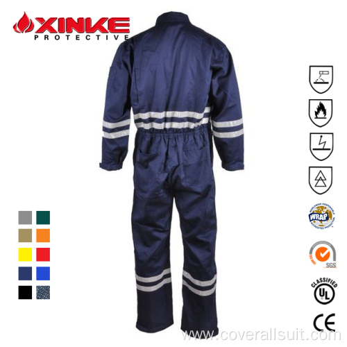 Flame Retardant Workwear Safety Flame Retardant Anti-static Offshore Coverall Factory